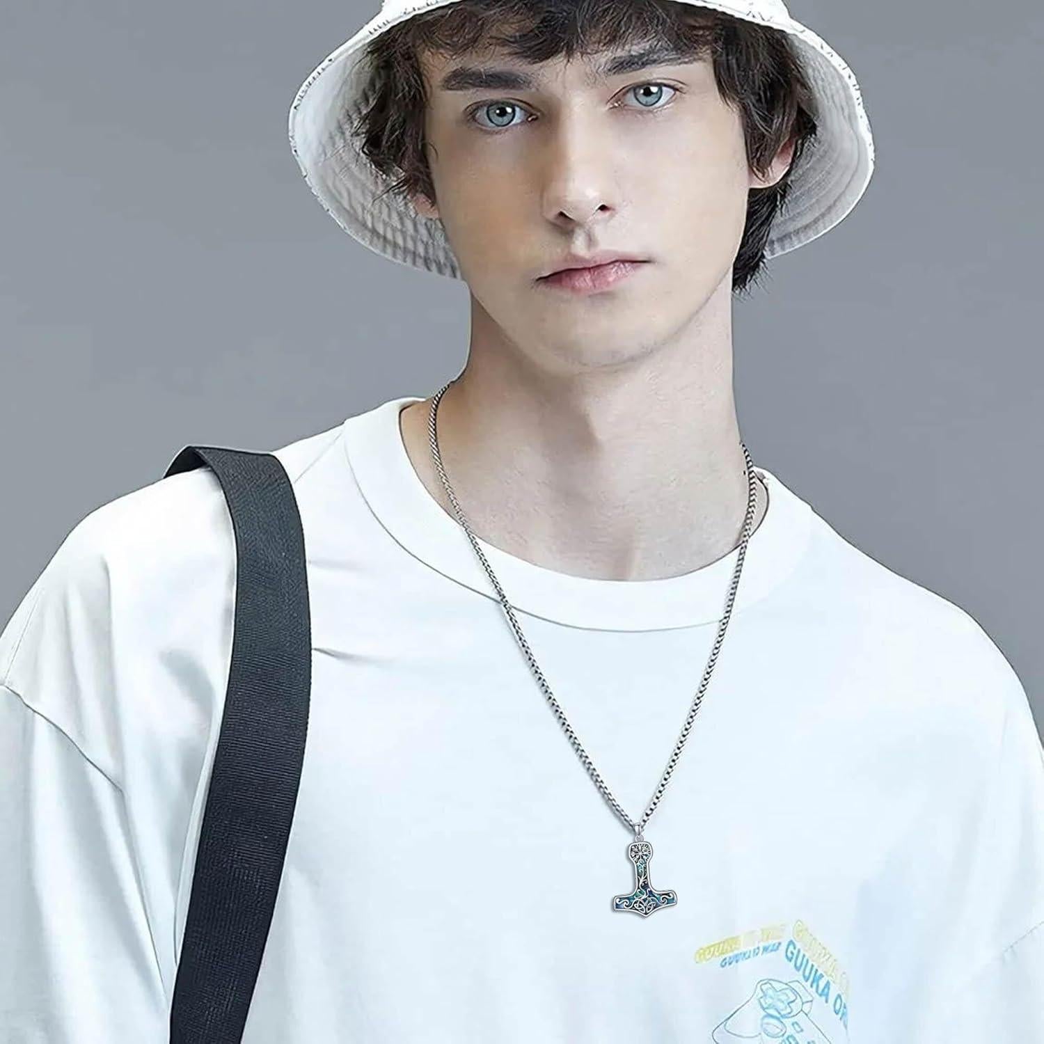 Collar Martillo de Thor Plata de Ley Mjolnir Joyería Nórdica