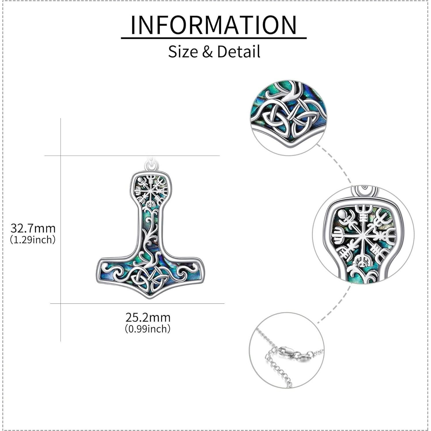 Collar Martillo de Thor Plata de Ley Mjolnir Joyería Nórdica