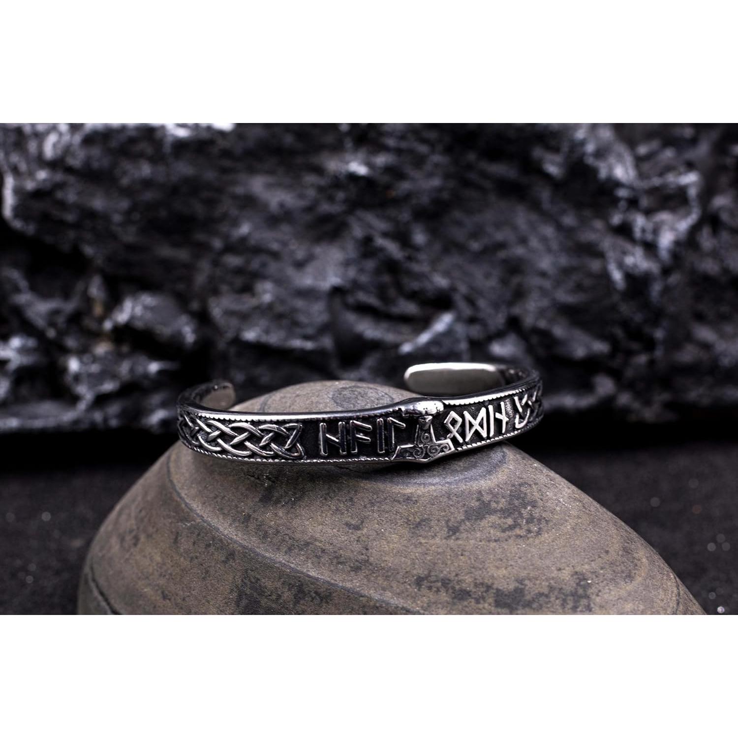 Brazalete Martillo de Thor Viking TURTLEDOVE Acero Inoxidable