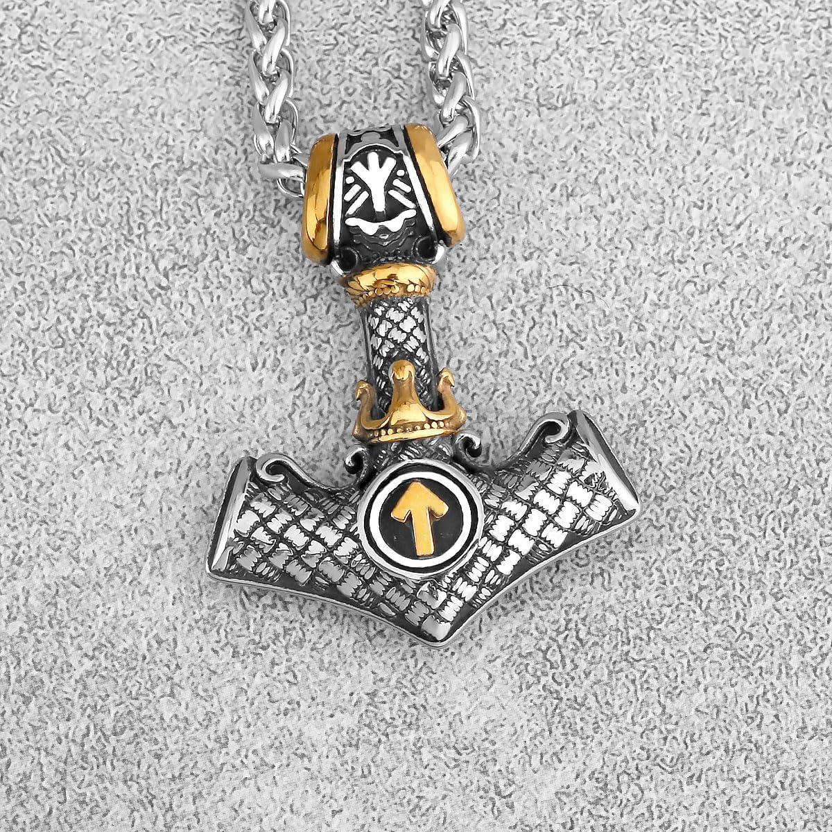 Collar Martillo de Thor Mjolnir Acero Inoxidable 60 cm