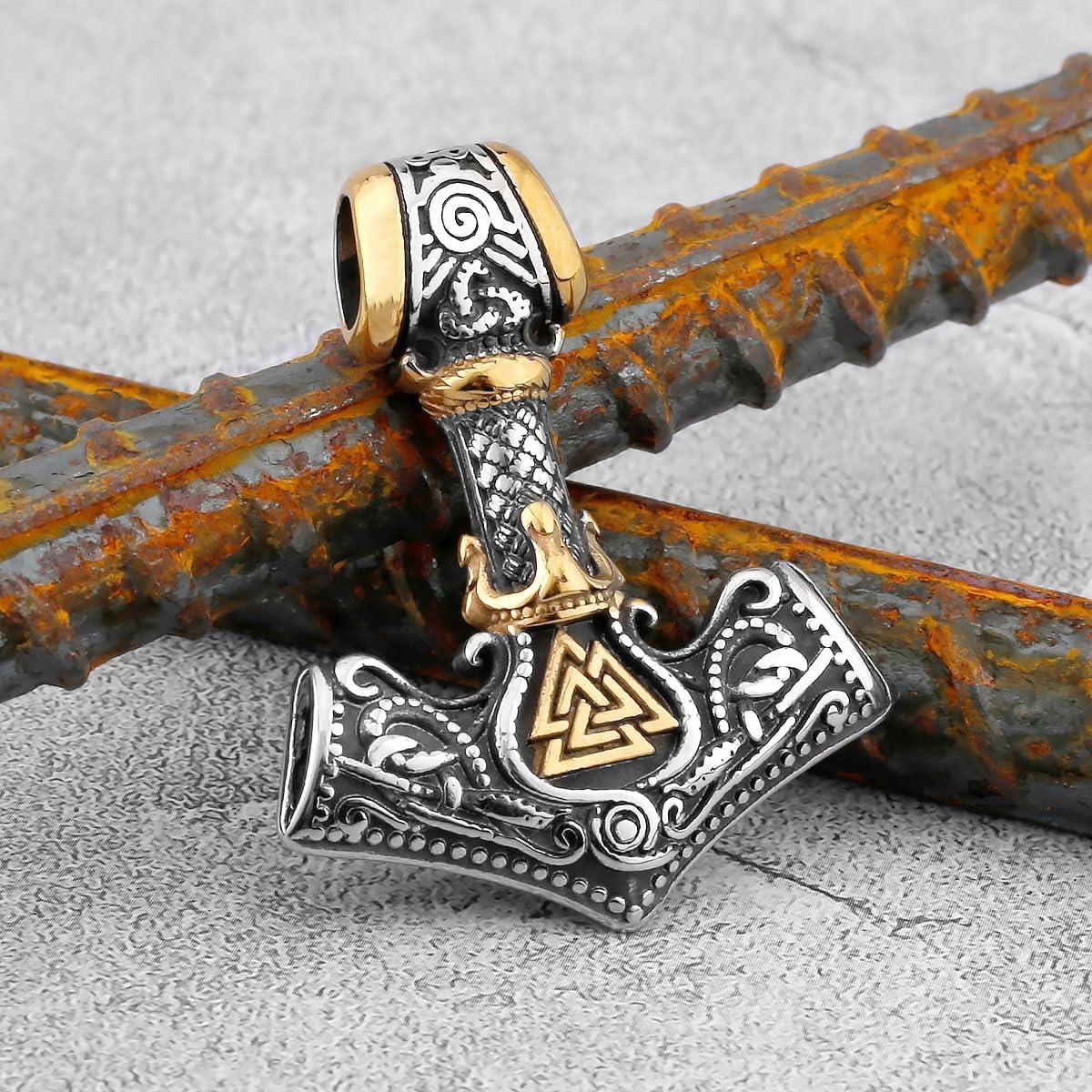 Collar Martillo de Thor Mjolnir Acero Inoxidable 60 cm