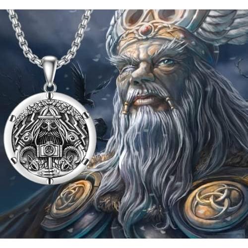 Collar de Plata de Ley 925 Seiyang Viking 56 cm Hipoalergénico