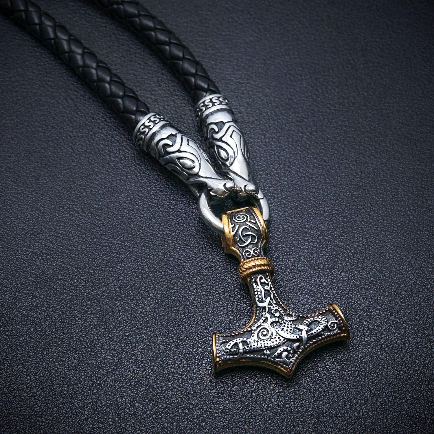 Collar Vikingos BAVIPOWER Mjolnir Acero Inoxidable 50.8cm