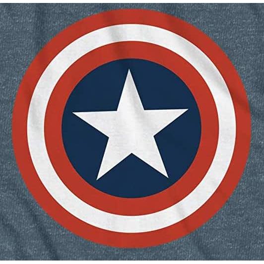 Camiseta de Capitán América Marvel para hombres - Indigo Heather