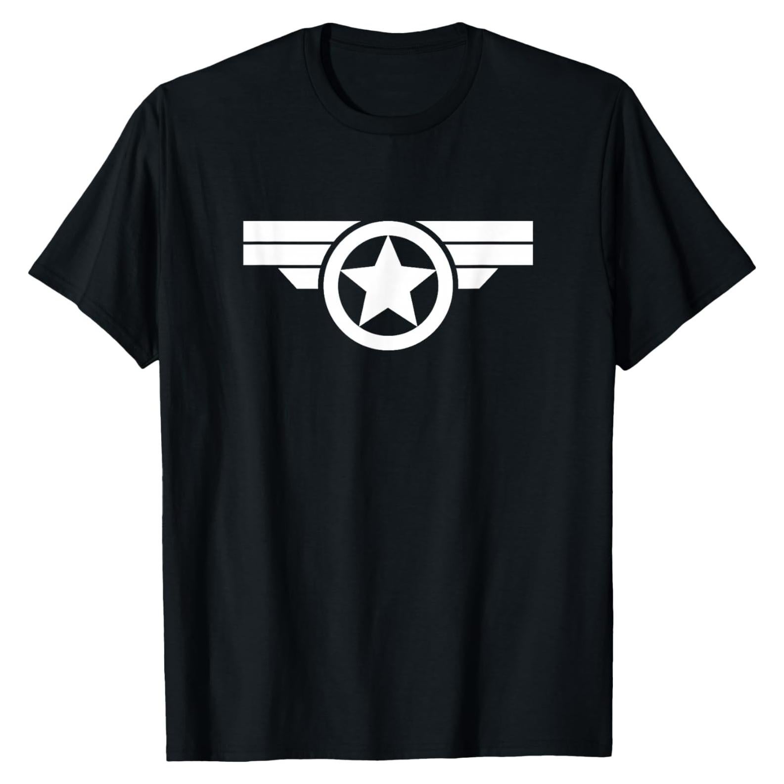Camiseta Capitán América Marvel Clásico con Logo