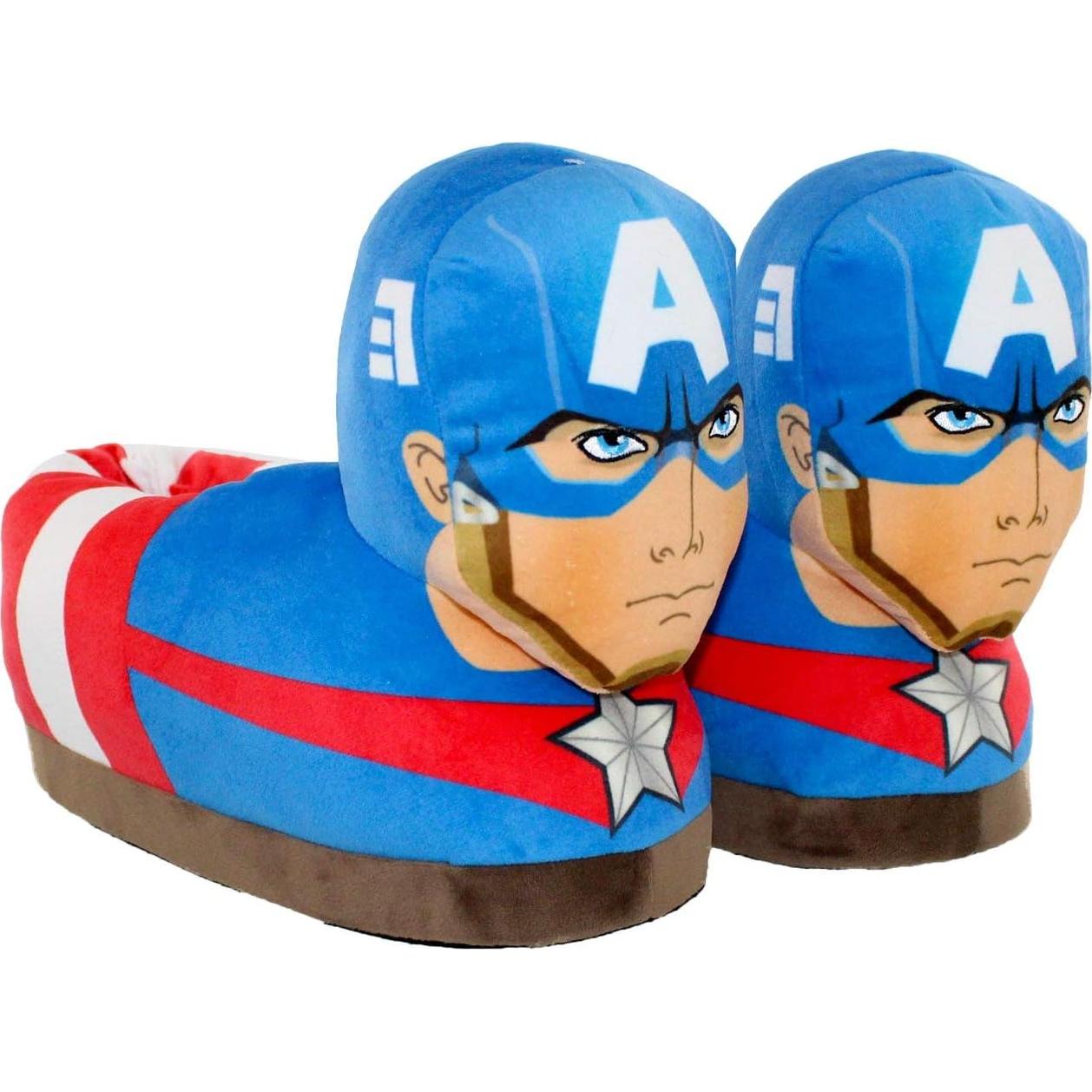 Pantuflas Marvel Capitán América Happy Feet - Adultos y Niños