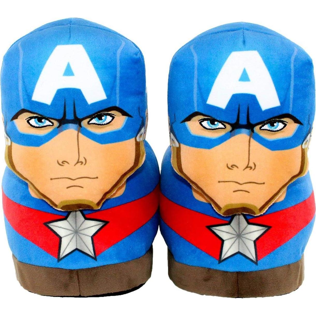 Pantuflas Marvel Capitán América Happy Feet - Adultos y Niños