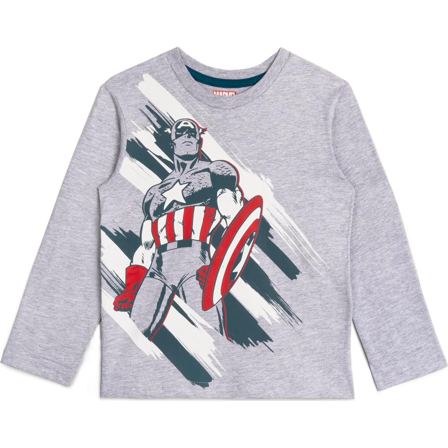 Camisetas de Manga Larga Marvel Avengers para Niños 3T