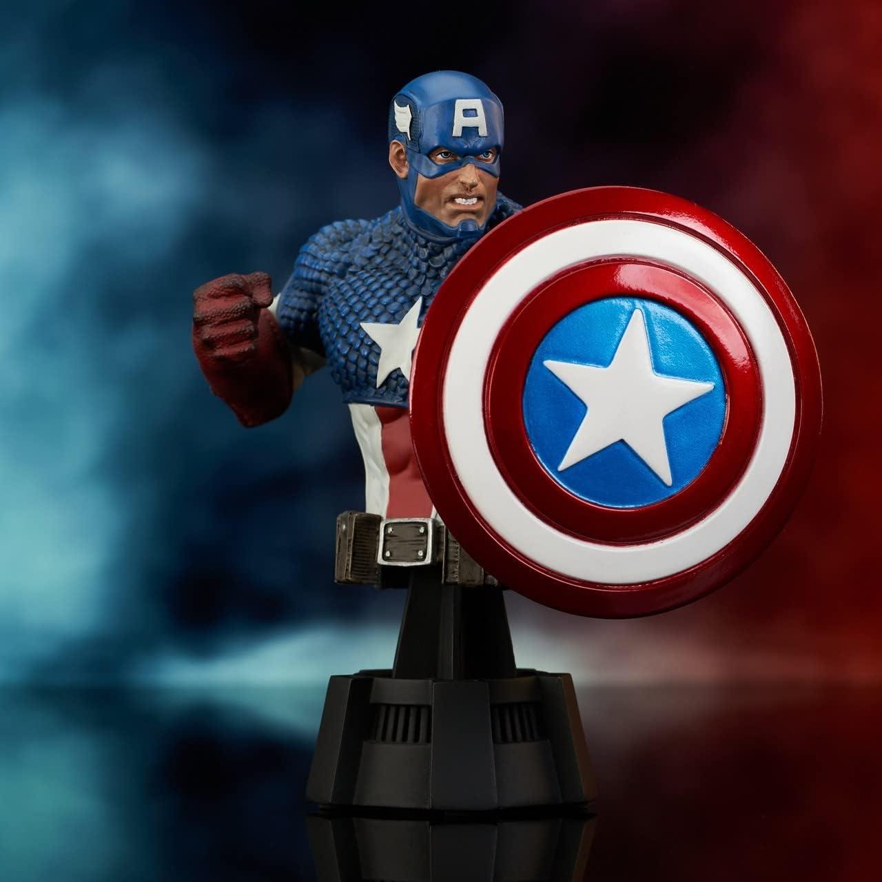 Bust de resina Captain America Diamond Select 15.24 cm