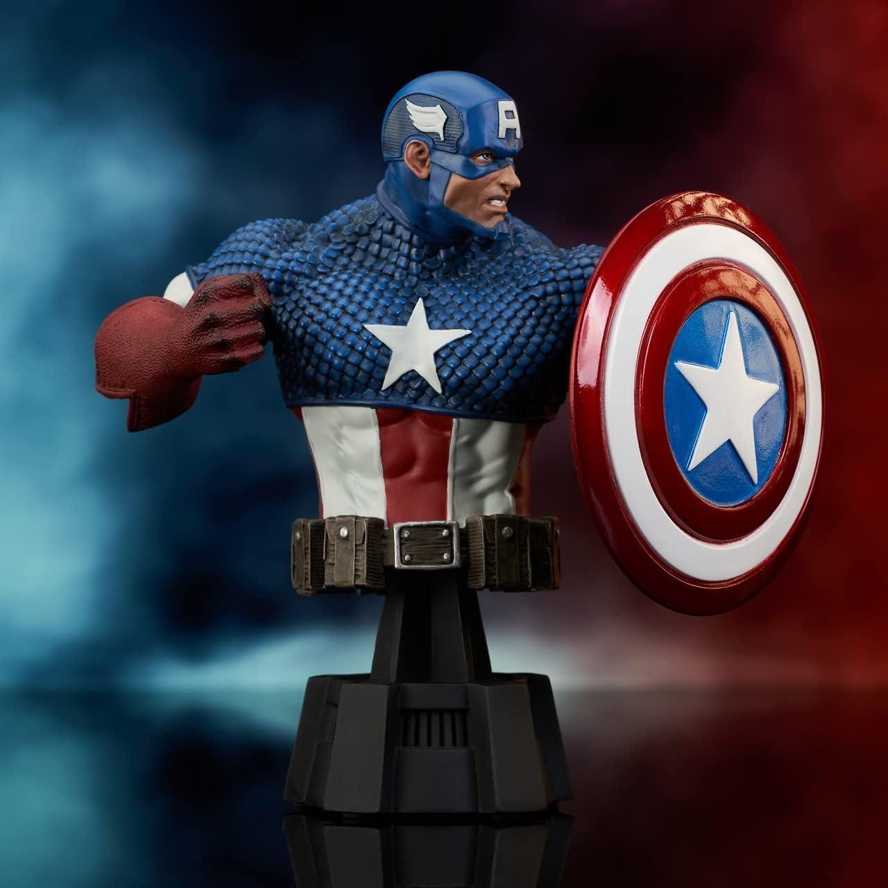 Bust de resina Captain America Diamond Select 15.24 cm
