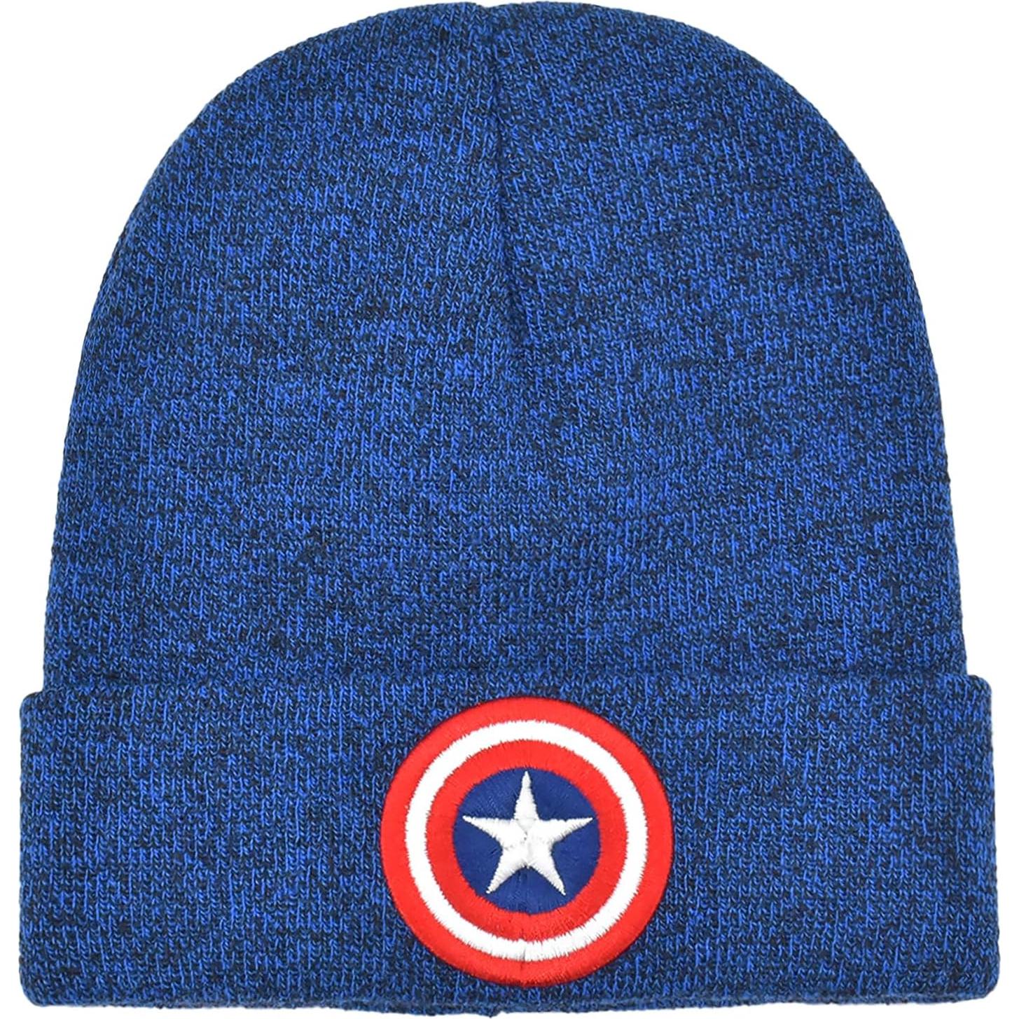 Gorro de lana Capitán América Marvel - Talla única - Azul marino