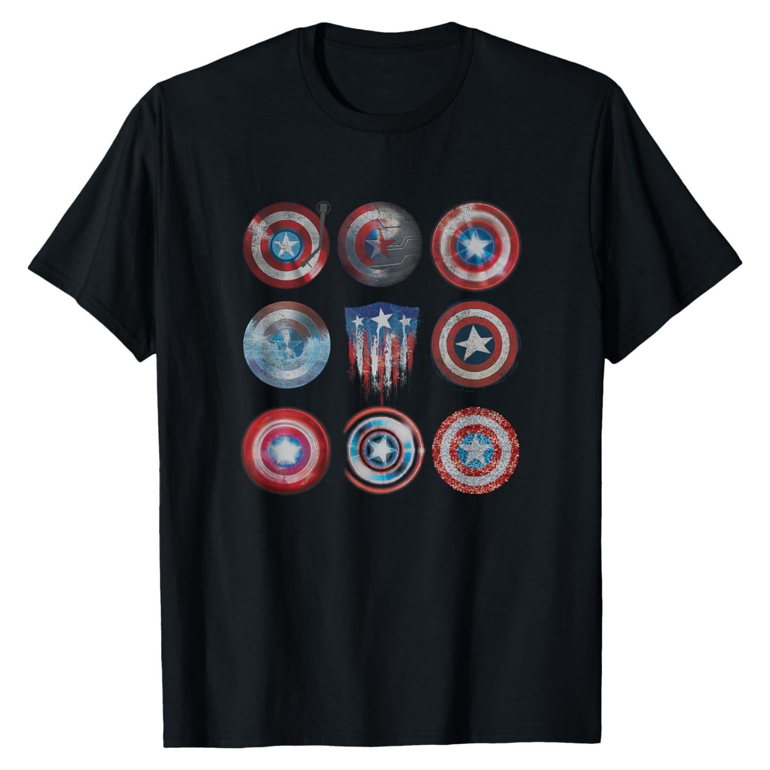 Camiseta Retro Marvel Captain America Clásica para Hombre