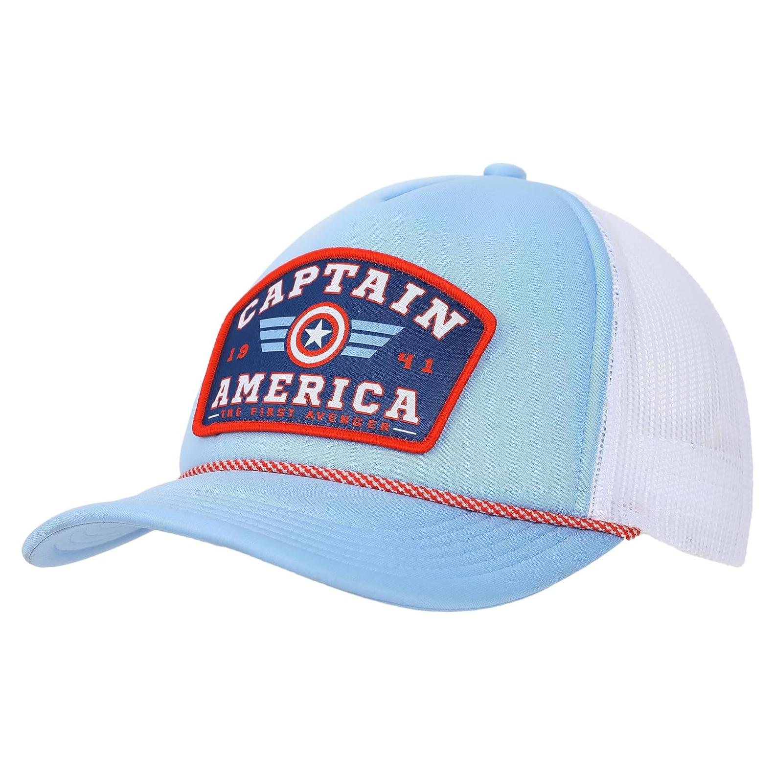 Gorra Trucker Azul Capitán América Marvel Unisex
