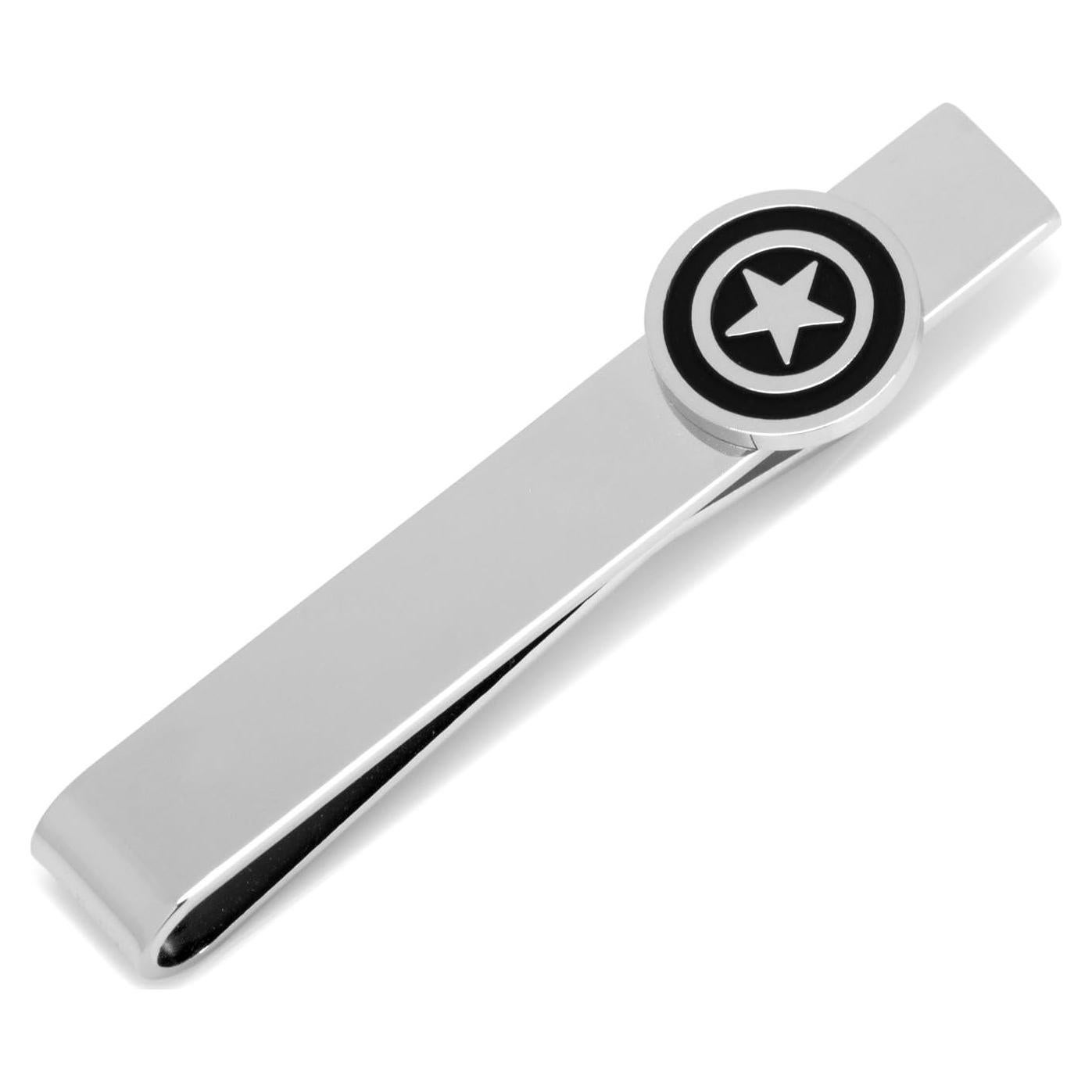 Barra de Corbata Capitán América Plata - Licencia Oficial Marvel