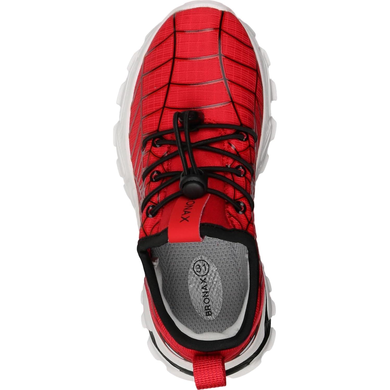 Zapatillas de Tenis BRONAX para Niños 11 Pequeño Rojo/Negro