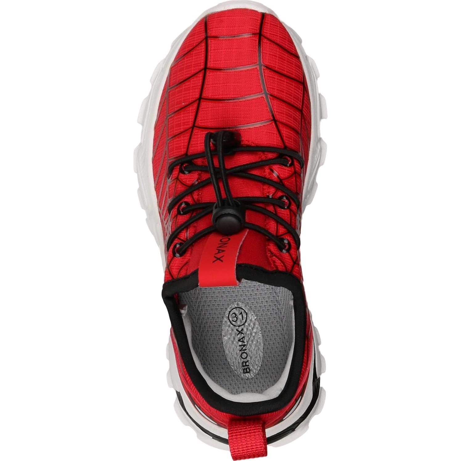 Zapatillas de Tenis BRONAX para Niños 11 Pequeño Rojo/Negro
