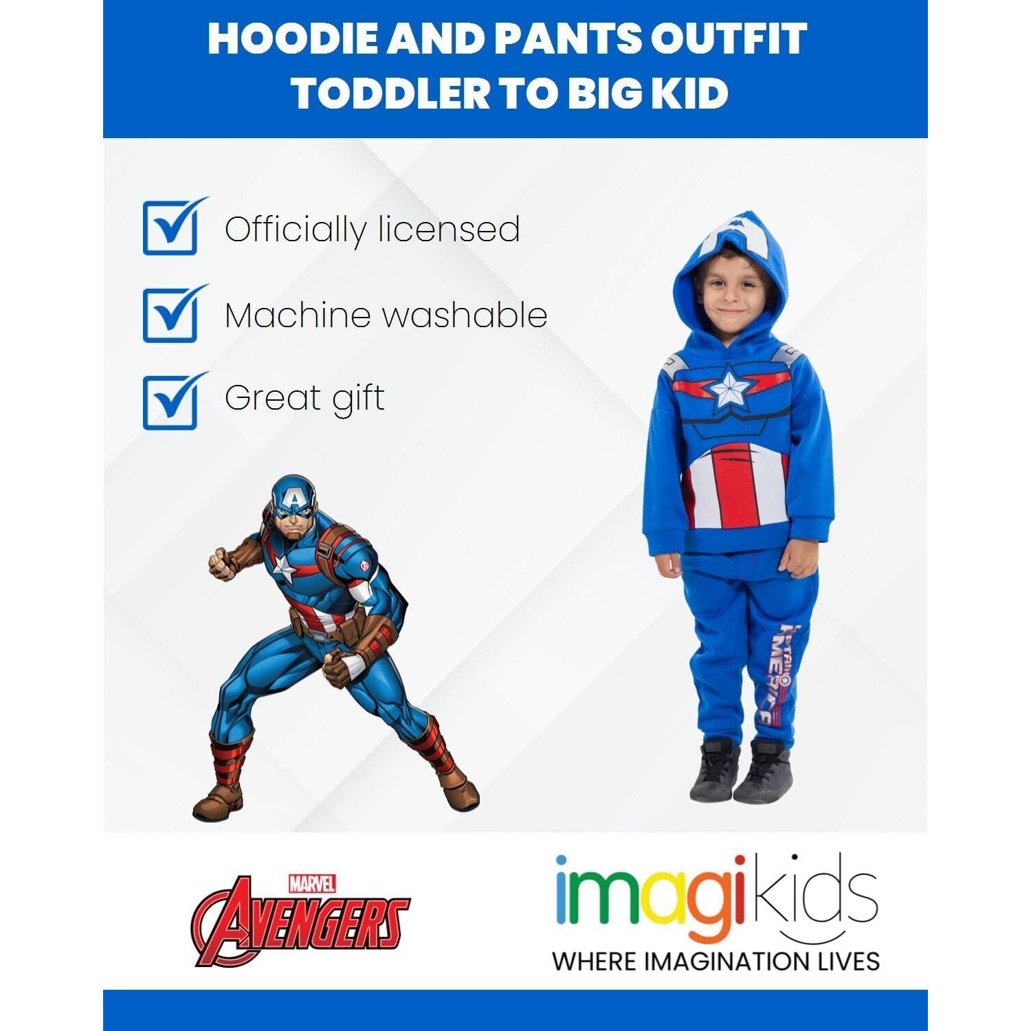 Conjunto sudadera y jogger Marvel Avengers para niños 2T-20