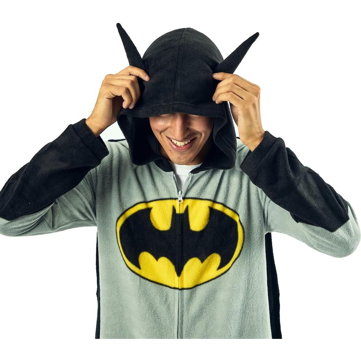 Traje de Una Pieza Batman Bioworld para Hombre con Capucha