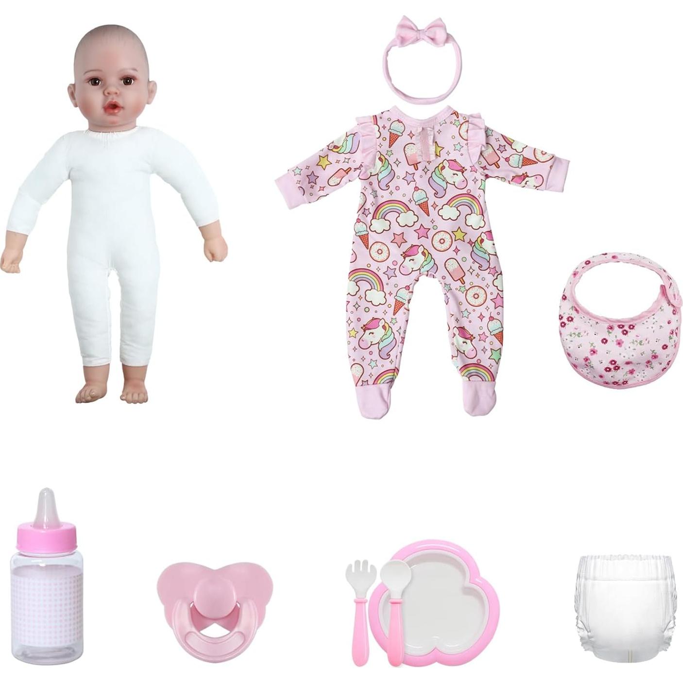 Muñeca Bebé Realista GOAROY 45.72 cm con Accesorios