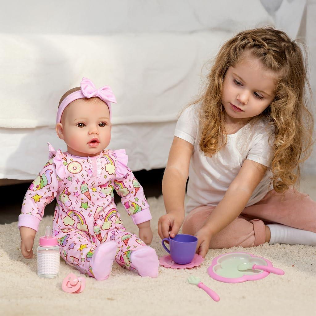 Muñeca Bebé Realista GOAROY 45.72 cm con Accesorios