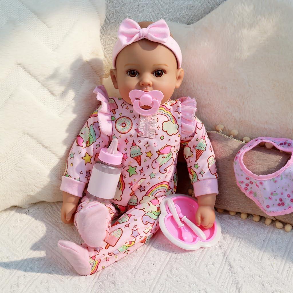 Muñeca Bebé Realista GOAROY 45.72 cm con Accesorios