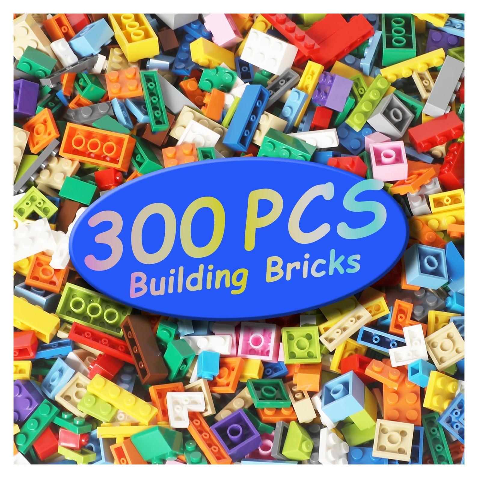 300 Piezas Bloques de Construcción RWDTER, Compatible con LEGO