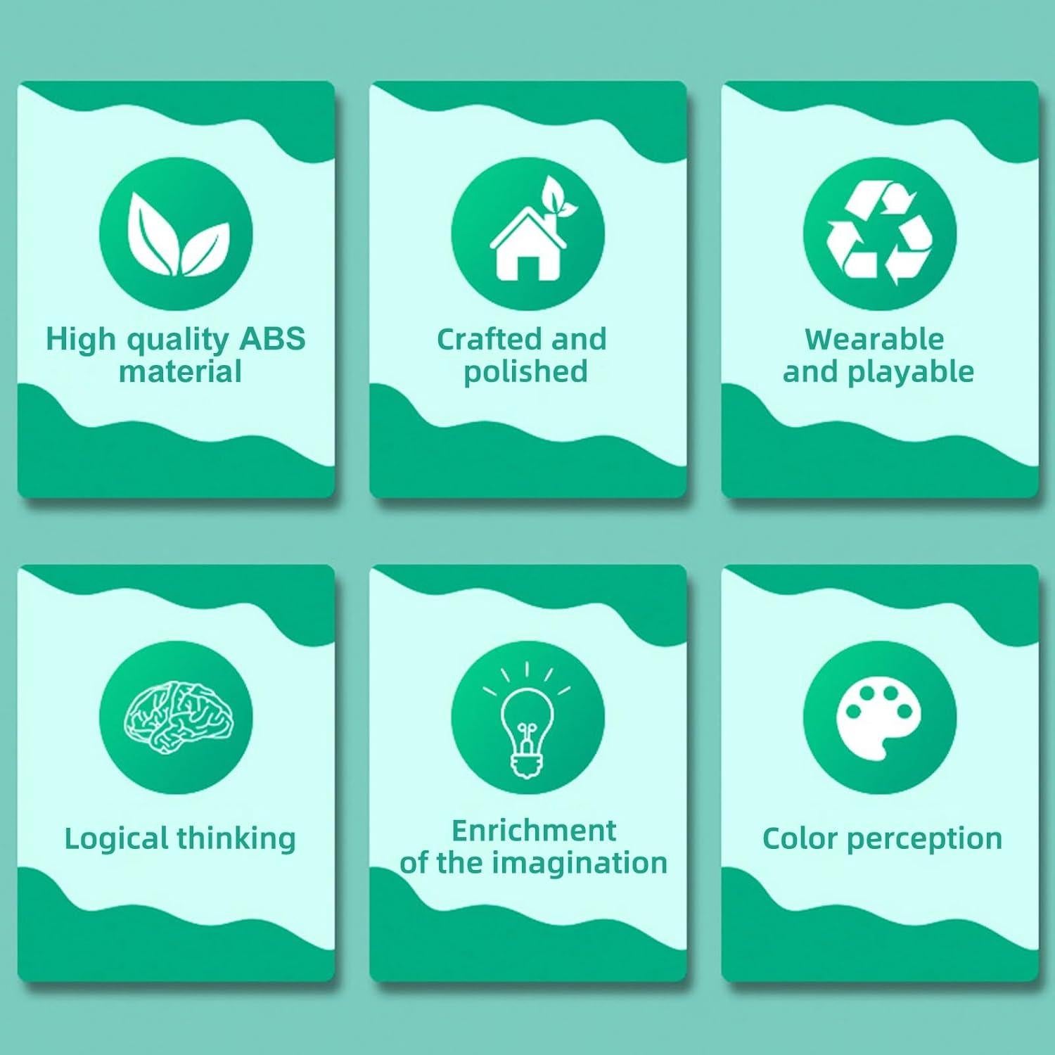 300 Piezas Bloques de Construcción RWDTER, Compatible con LEGO