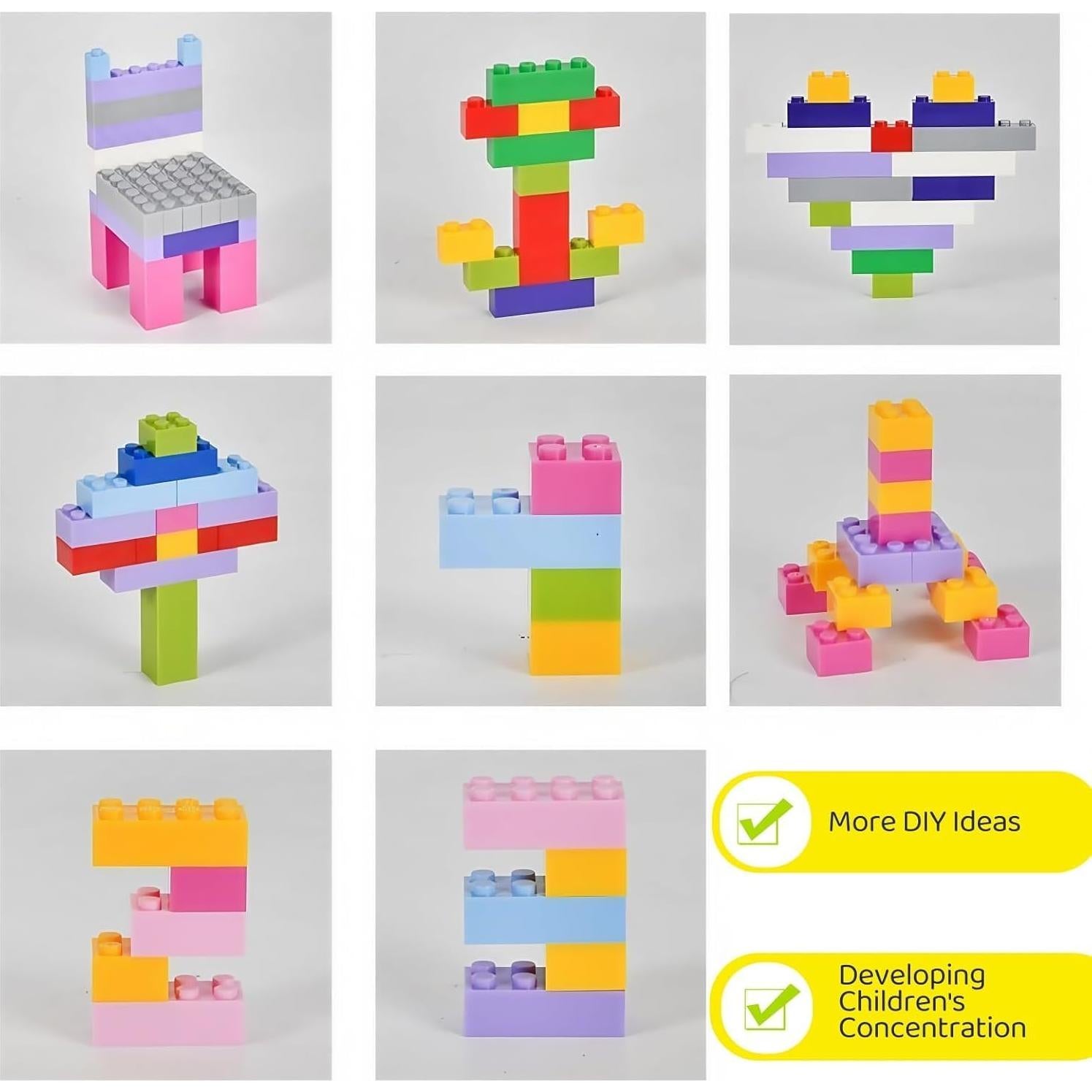 300 Piezas Bloques de Construcción RWDTER, Compatible con LEGO