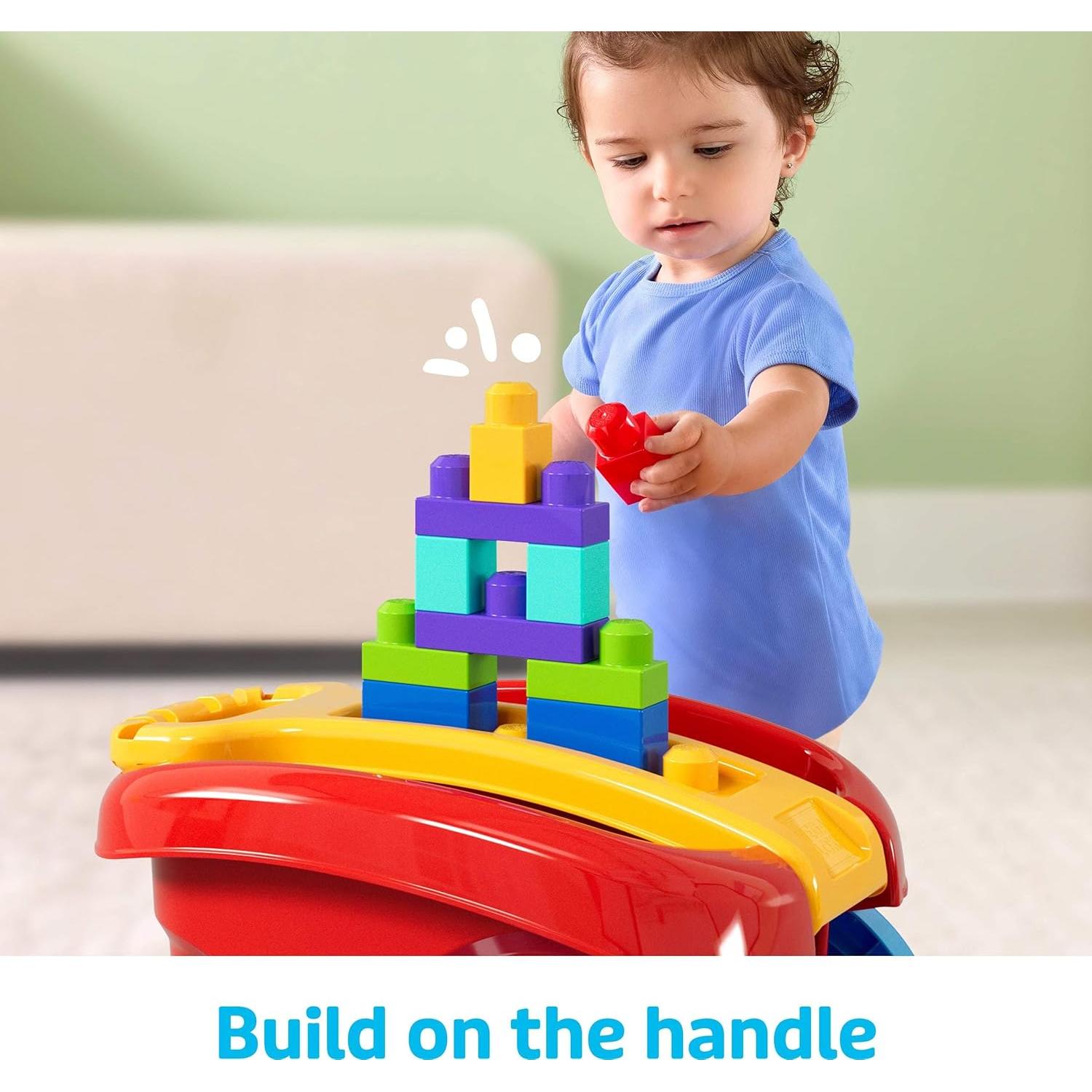 Carro de Recogida de Bloques Mega Bloks JLG81 con 20 Piezas