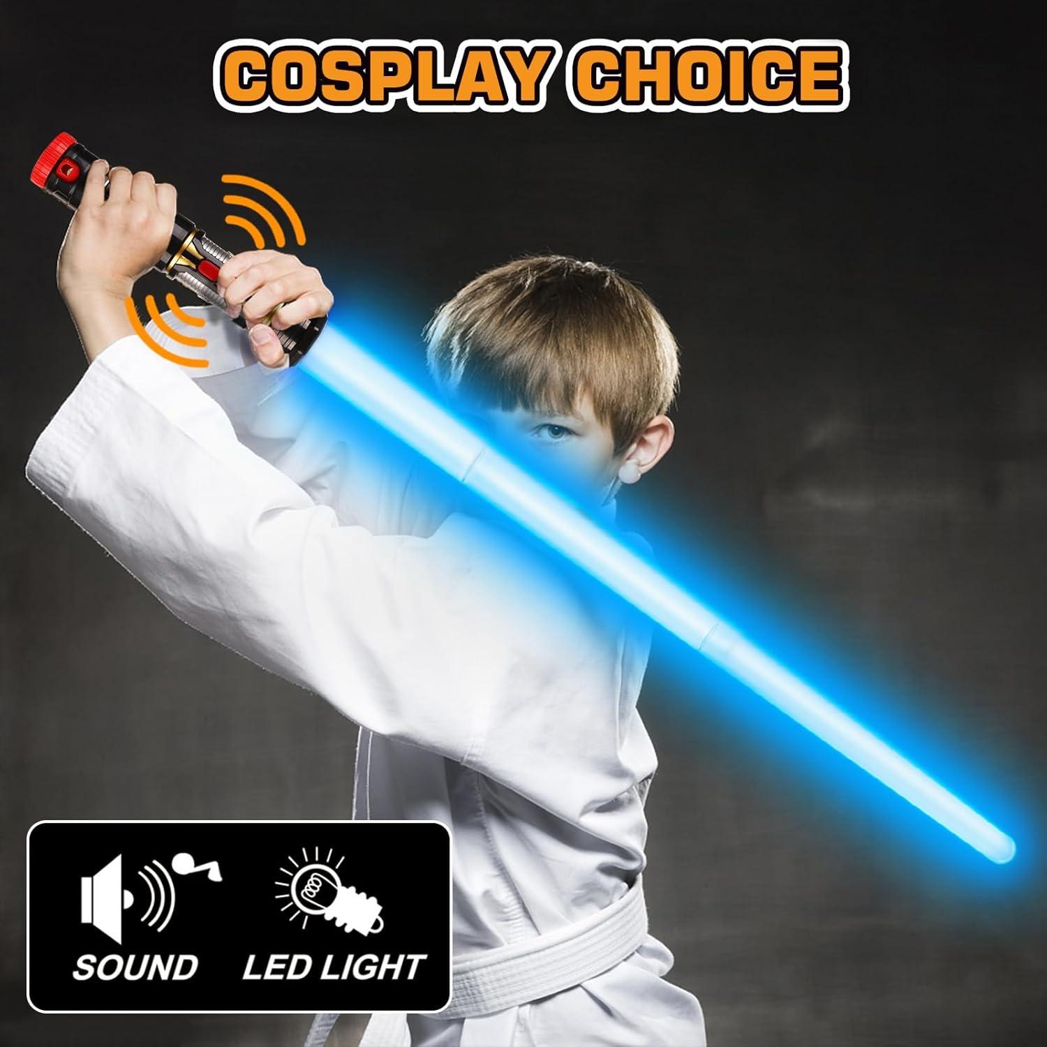 Conjunto de Espadas Iluminadas 2-en-1 Bakatatoyz LED 83 cm