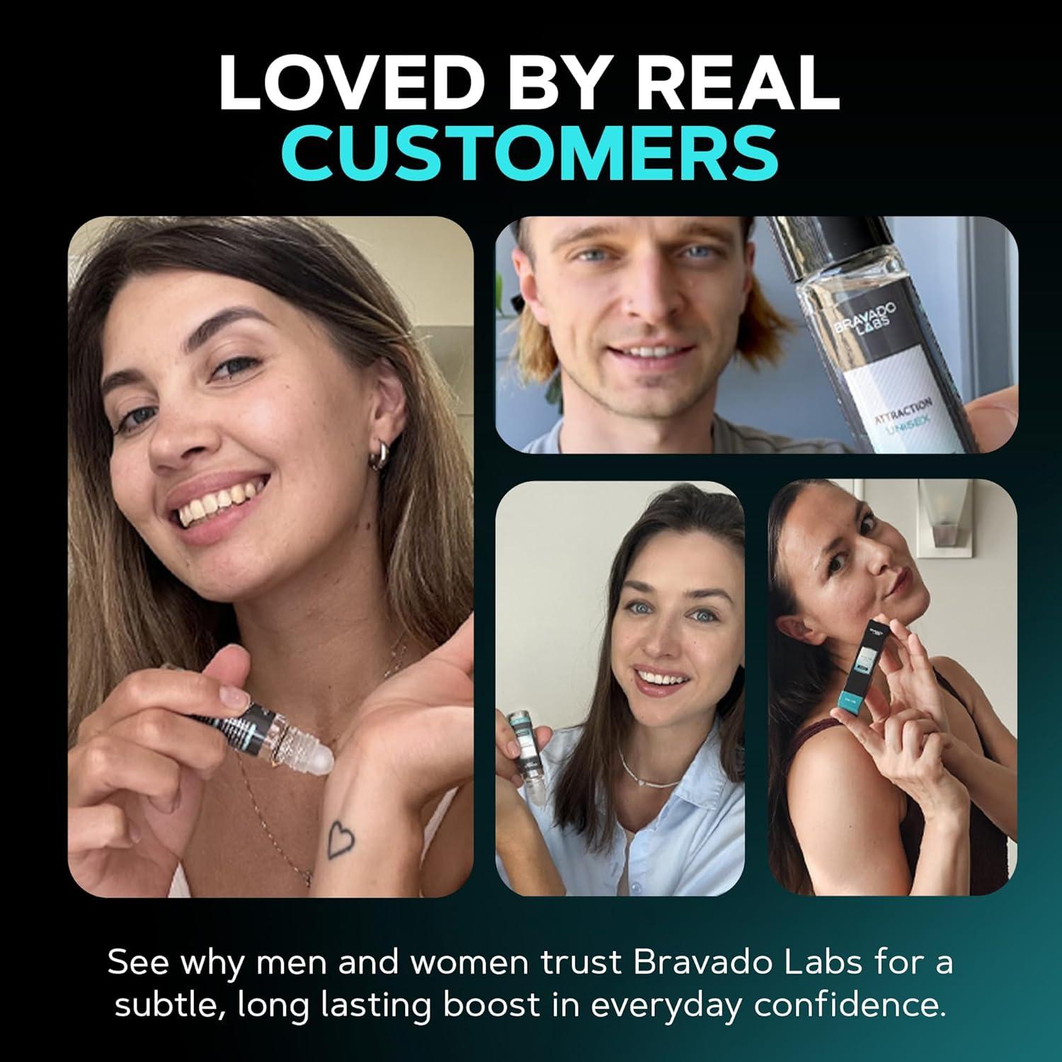 Colonia de Feromonas Unisex Bravado Labs 10 ml - Aroma Larga Duración