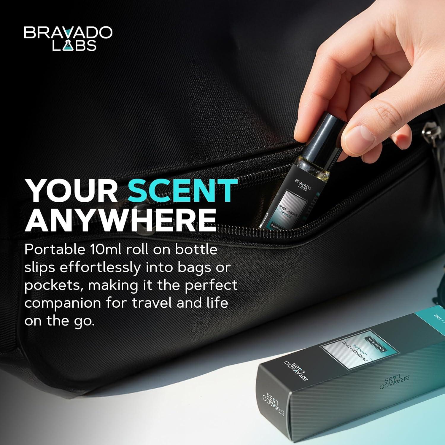 Colonia de Feromonas Unisex Bravado Labs 10 ml - Aroma Larga Duración