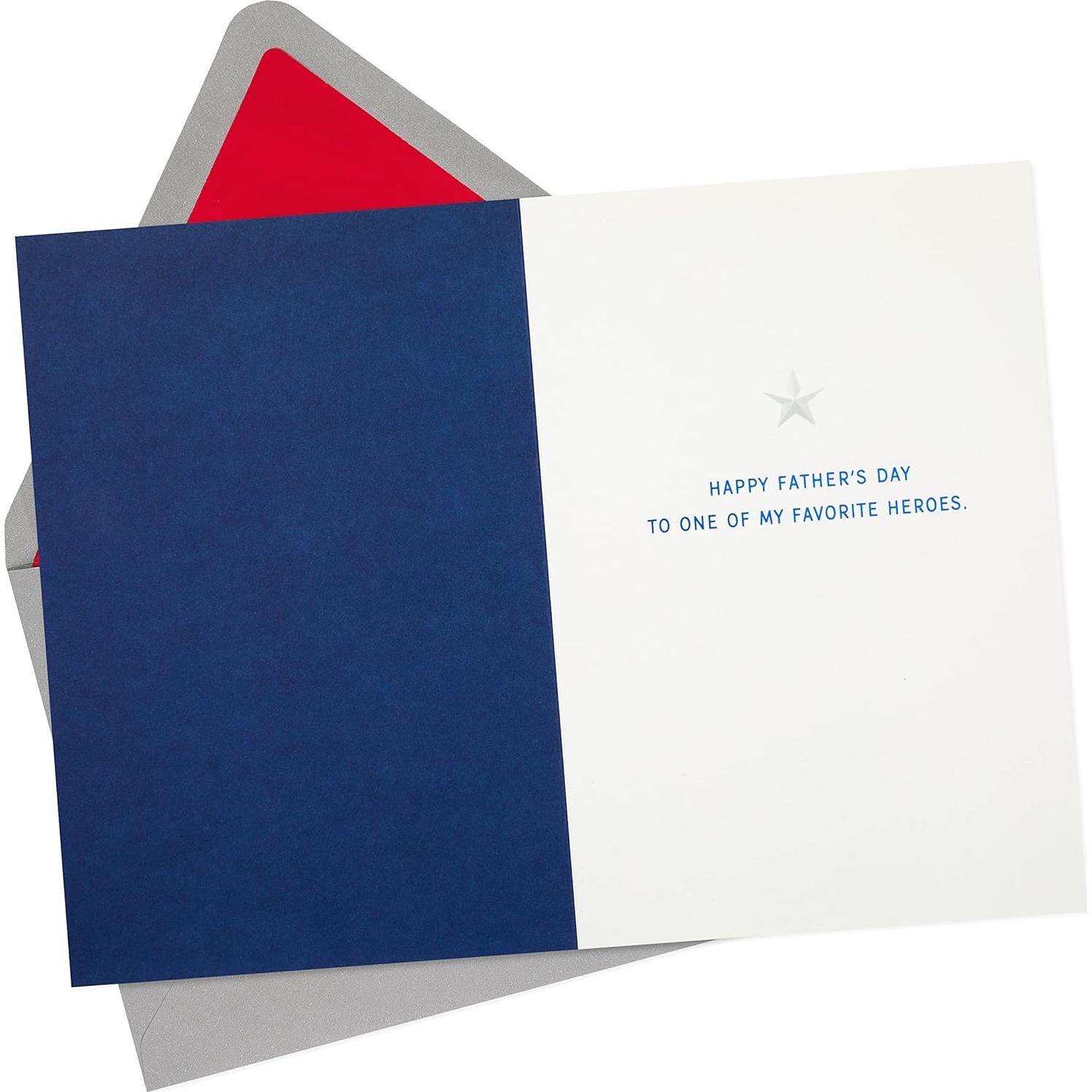 Tarjeta del Día del Padre Hallmark Signature Capitán América