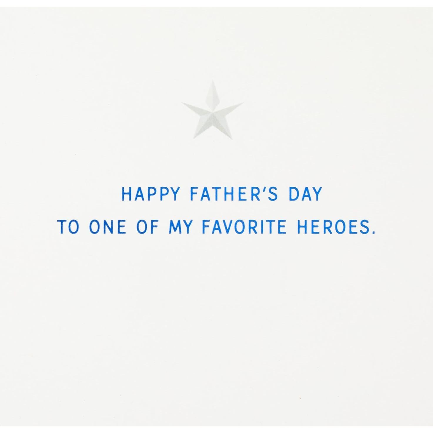 Tarjeta del Día del Padre Hallmark Signature Capitán América