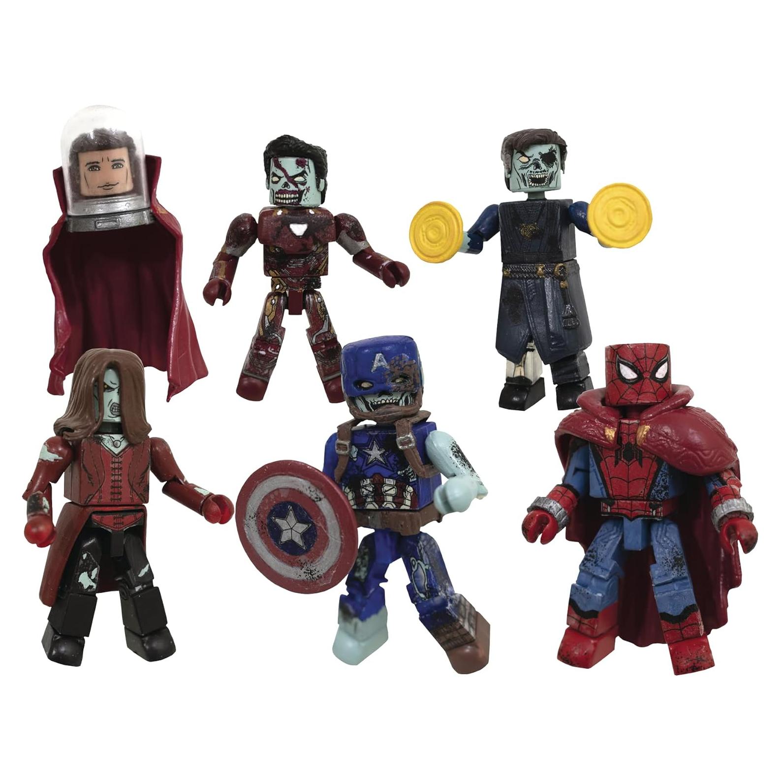 Conjunto de figuras Marvel Zombie Minimates 40 Aniversario