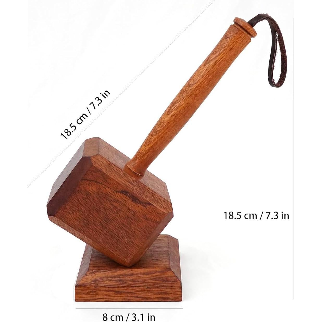 Abrebotellas magnético de madera Jansfuren - Martillo 18 cm