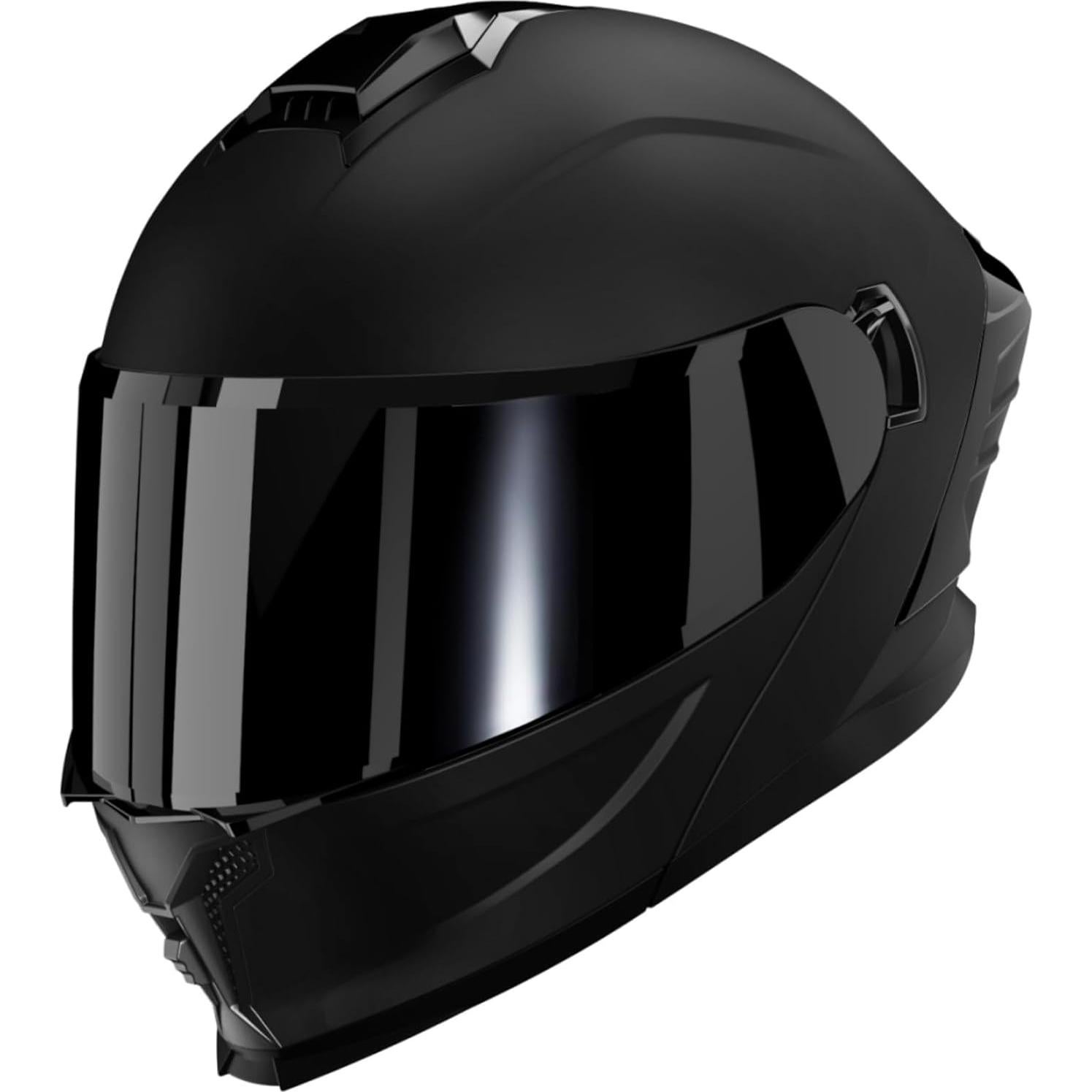 Casco Modular de Motocicleta MXJ Gear JR-815, Negro Mate, L