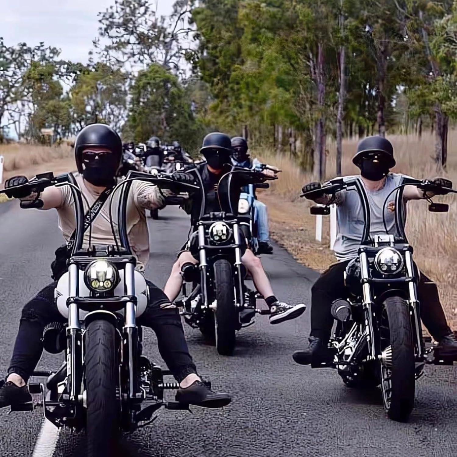 Casco de Motocicleta CHPINGN Grande Negro Aprobado DOT