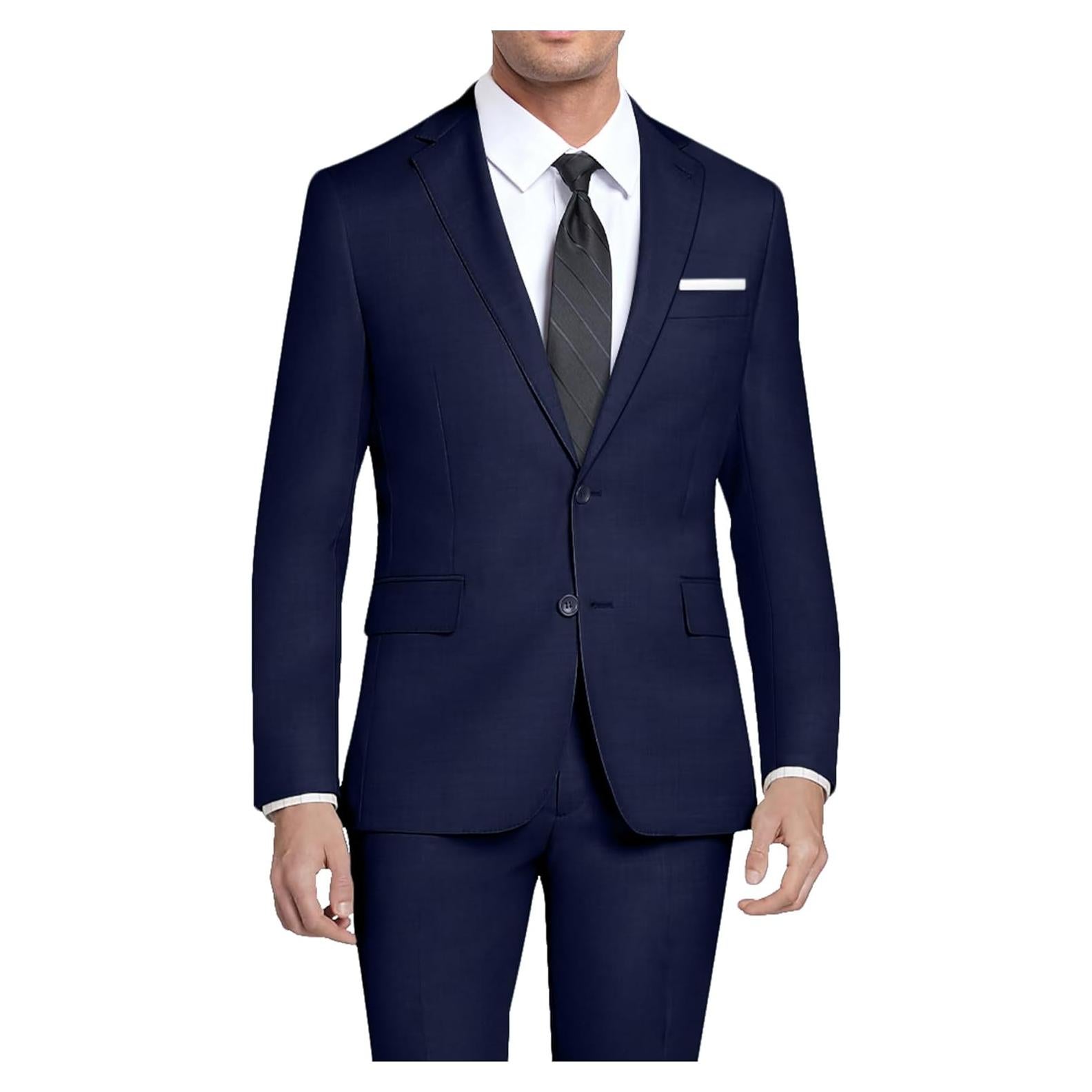 Traje Slim Fit 2 Piezas Hipfun Azul Marino para Hombre