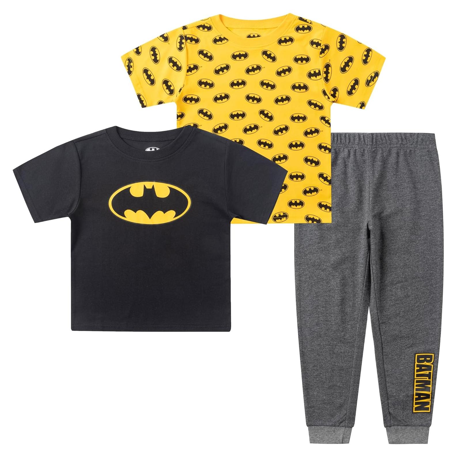 Conjunto de Ropa para Niños Batman 3 Piezas - Talla 5