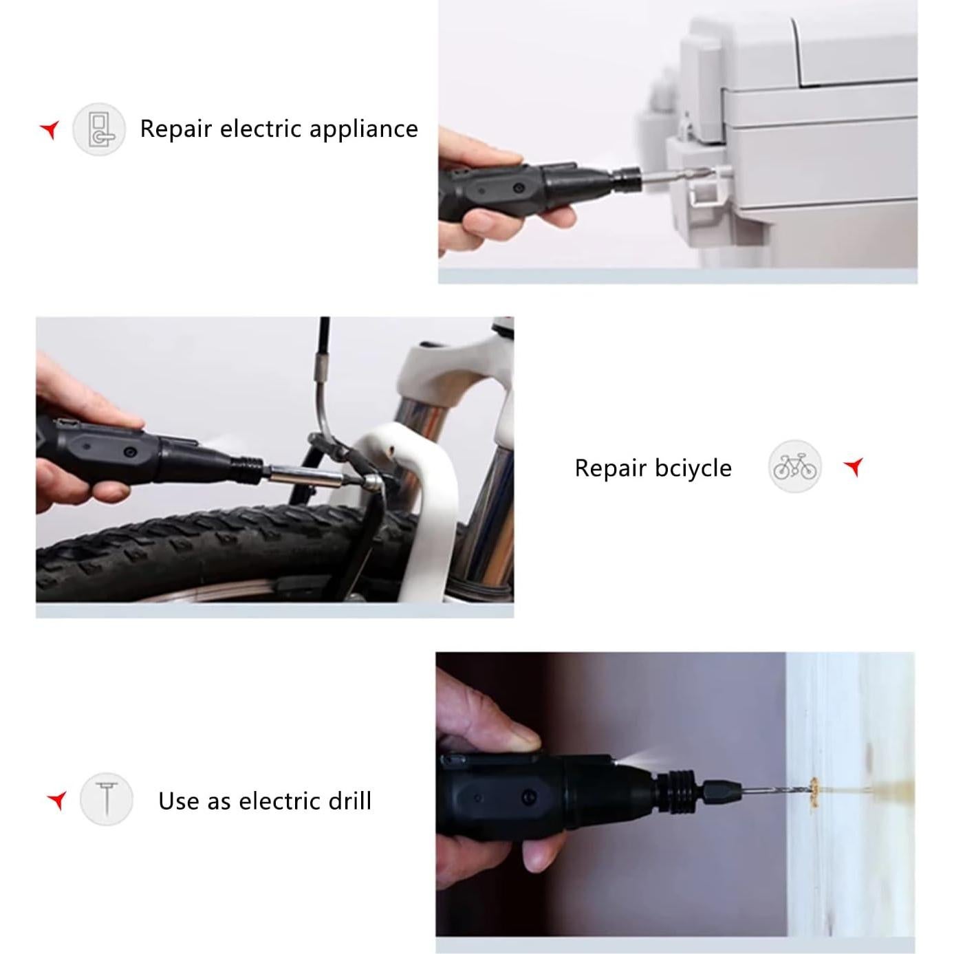 Destornillador eléctrico inalámbrico SHENHAOXU 3.6V portátil