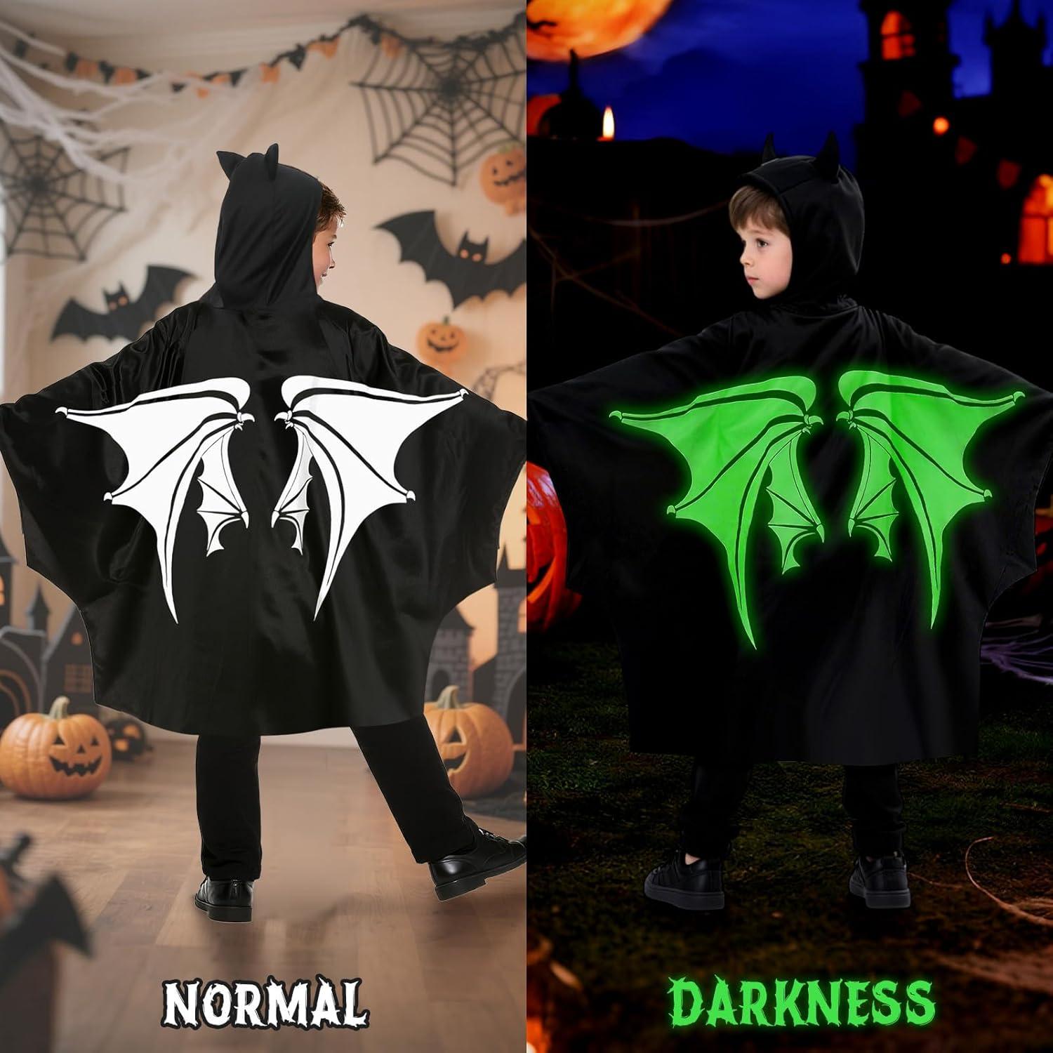 Disfraz de Murciélago Brillante para Niños Latocos - Talla S