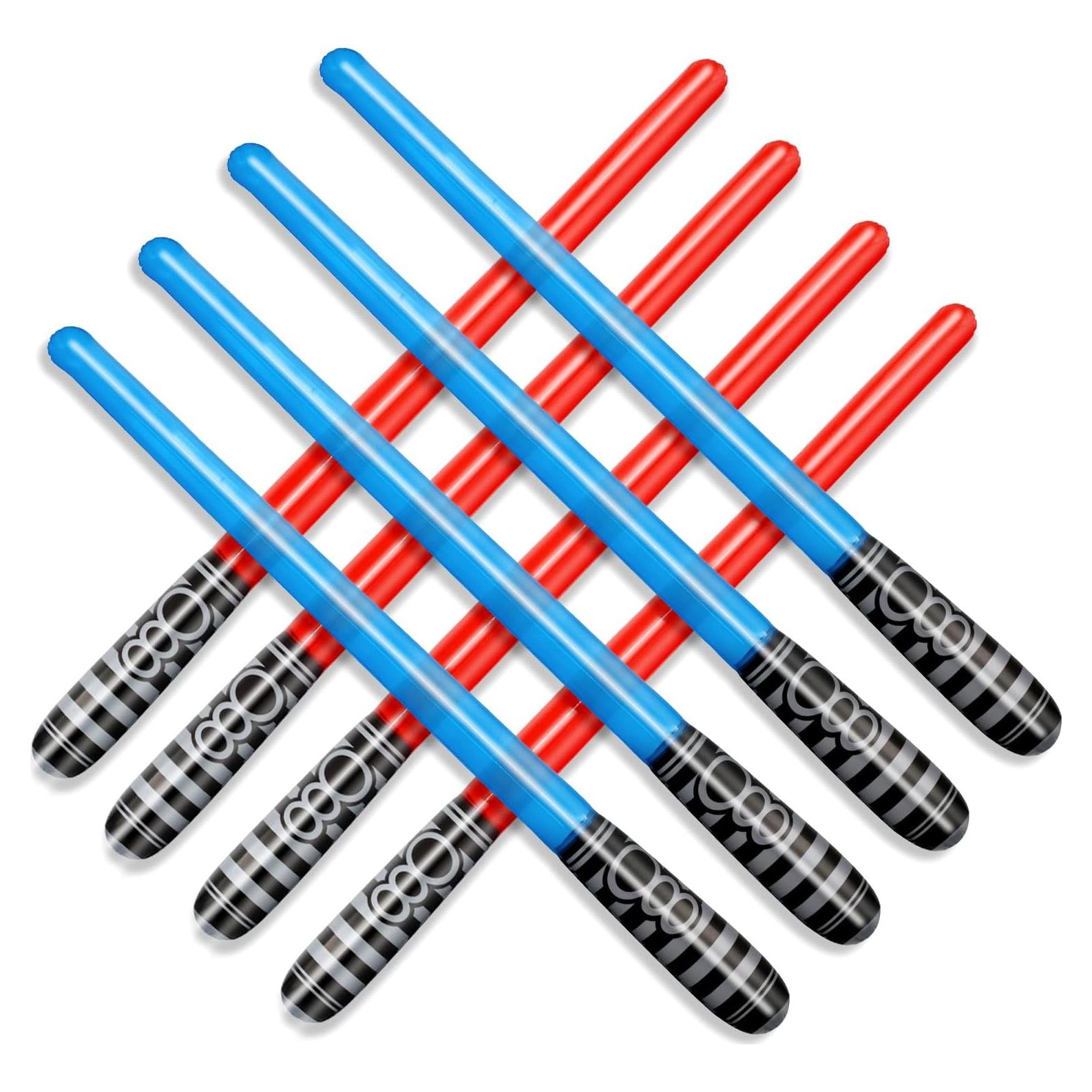 Espadas de Luz Inflables Novelty Place - Paquete de 8