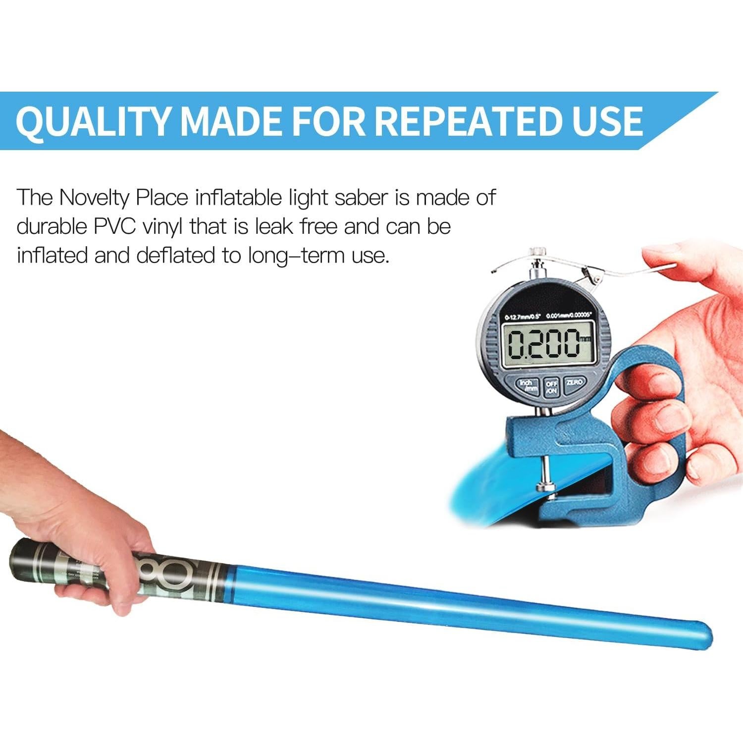 Espadas de Luz Inflables Novelty Place - Paquete de 8