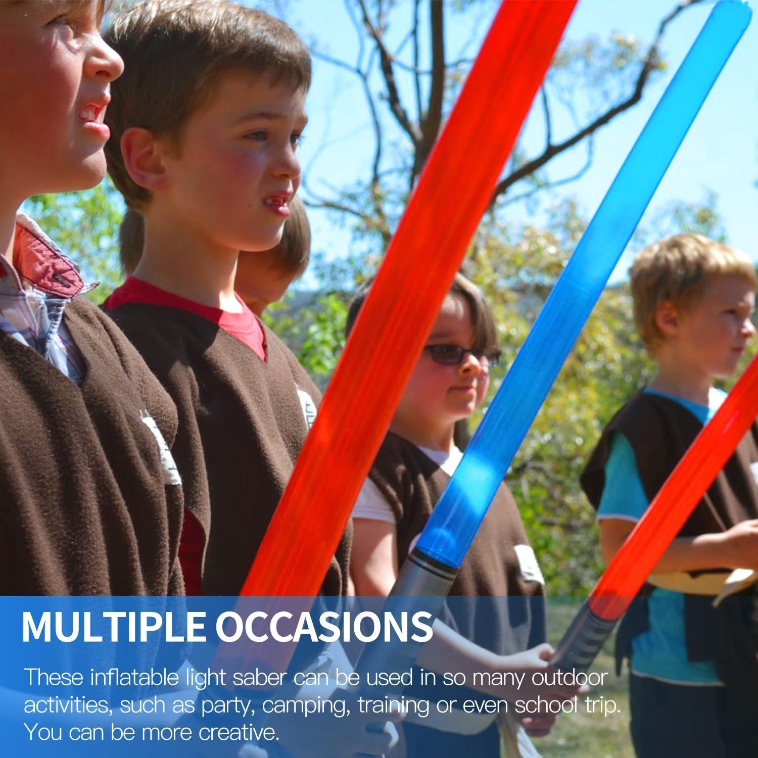 Espadas de Luz Inflables Novelty Place - Paquete de 8