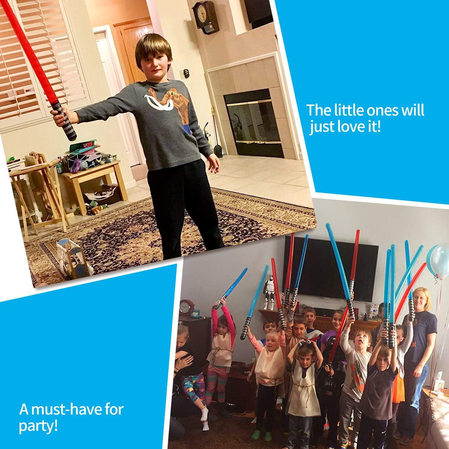 Espadas de Luz Inflables Novelty Place - Paquete de 8