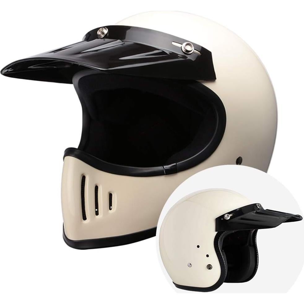 Visera Duckbill Chern Yueh para casco de motocicleta 3 botones