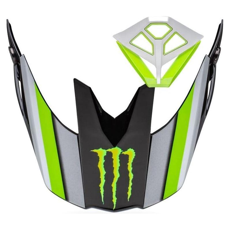 Kit de Visera y Boquilla BELL Moto-10 Pro Circuit Negro Verde