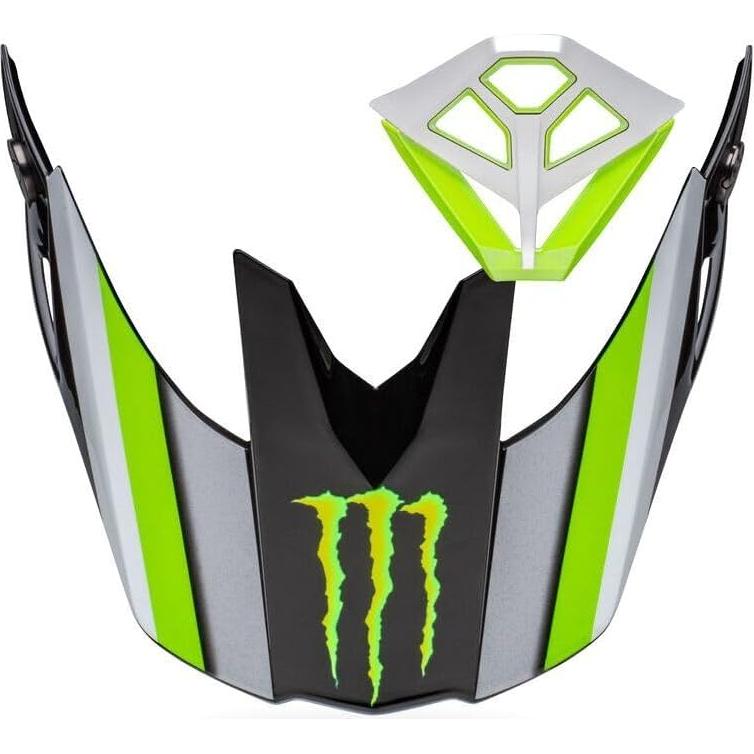 Kit de Visera y Boquilla BELL Moto-10 Pro Circuit Negro Verde