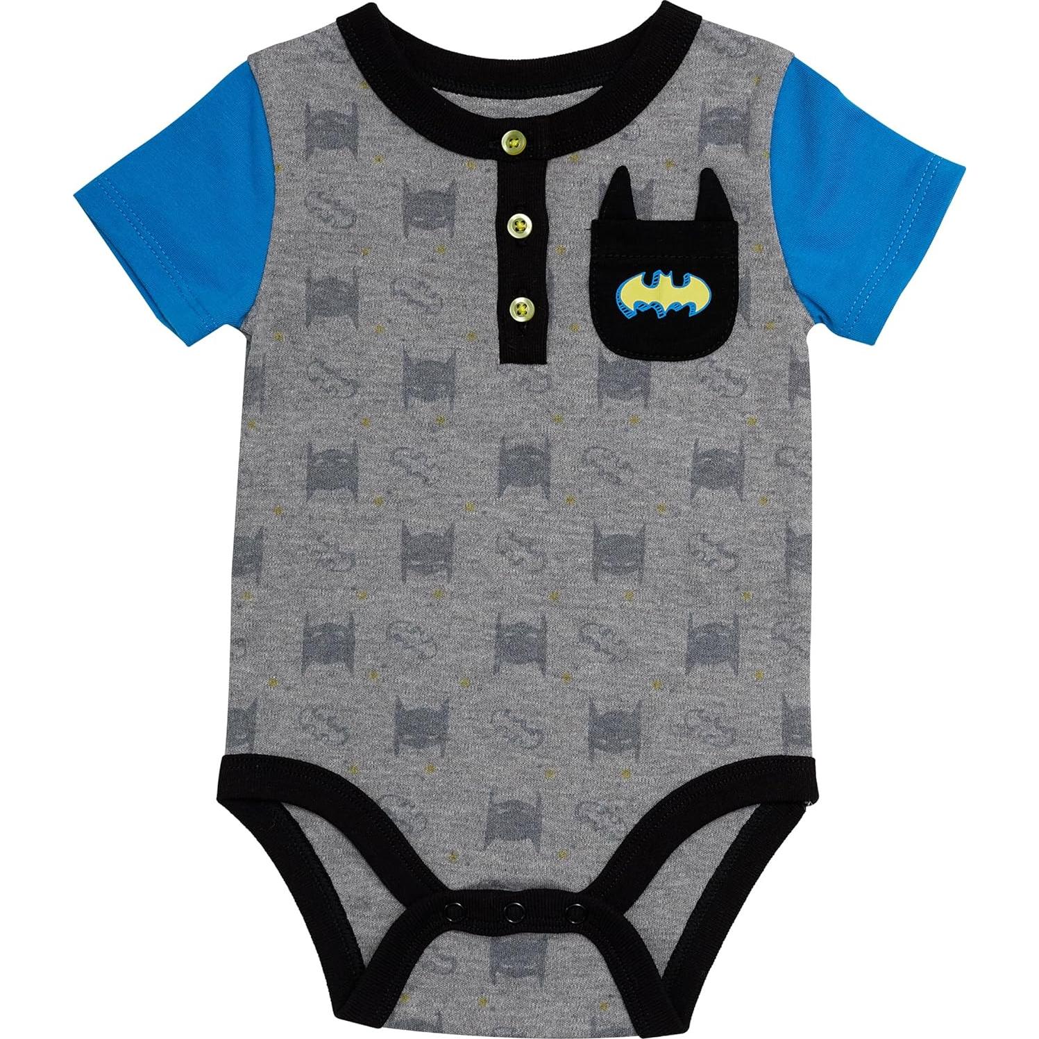 Conjunto de Ropa Batman 4 Piezas para Bebés 18 Meses